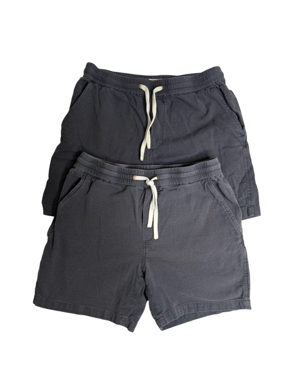 Lot of 2 Marine Layer Saturday Stretch Beach Shorts Sz S Faded Black Cotton Mix